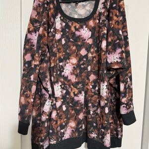 Torrid floral crewneck sweater